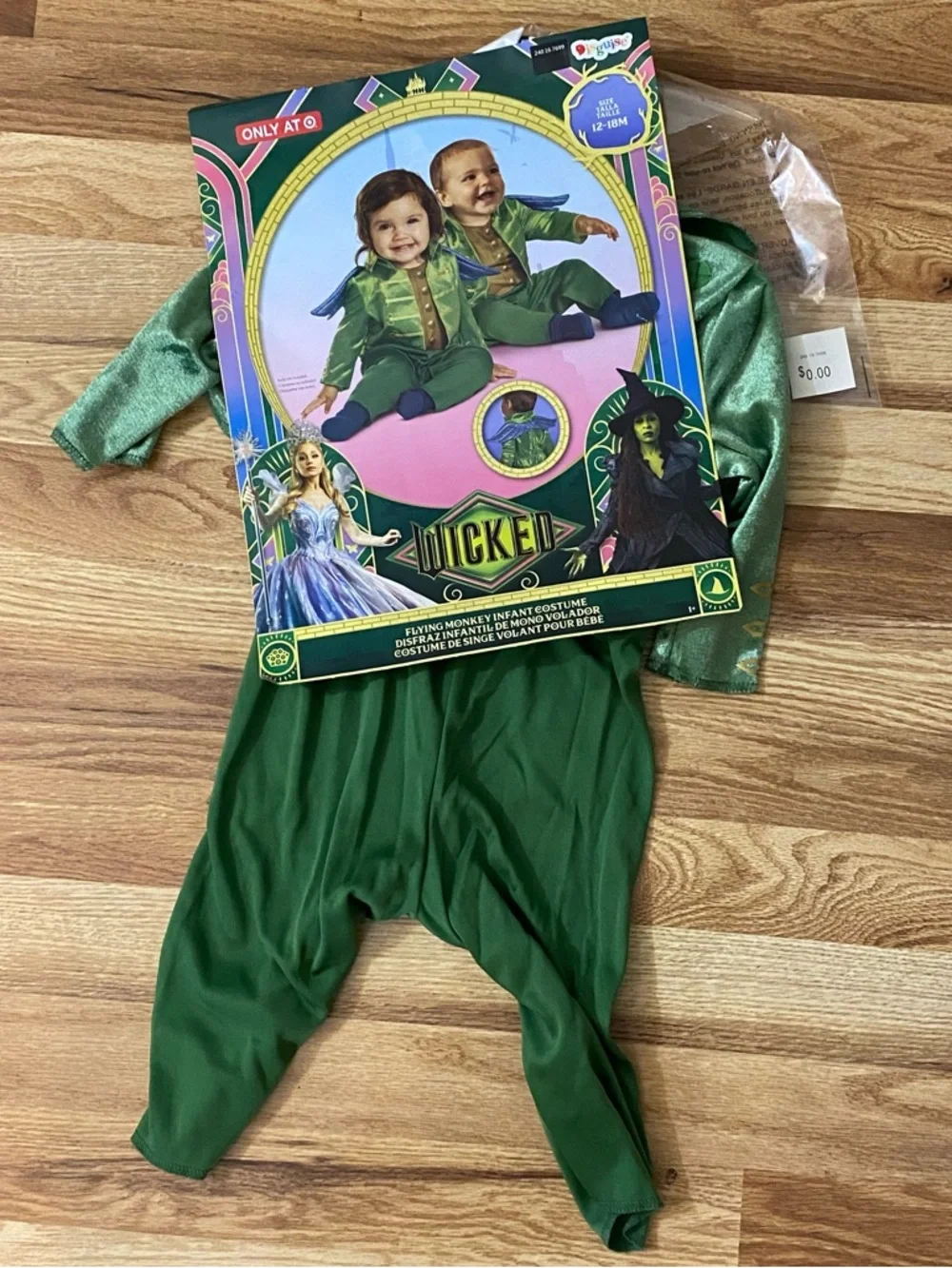 Disguise Wicked Flying Monkey Costume in Green and Gold - Picture 1 of 4